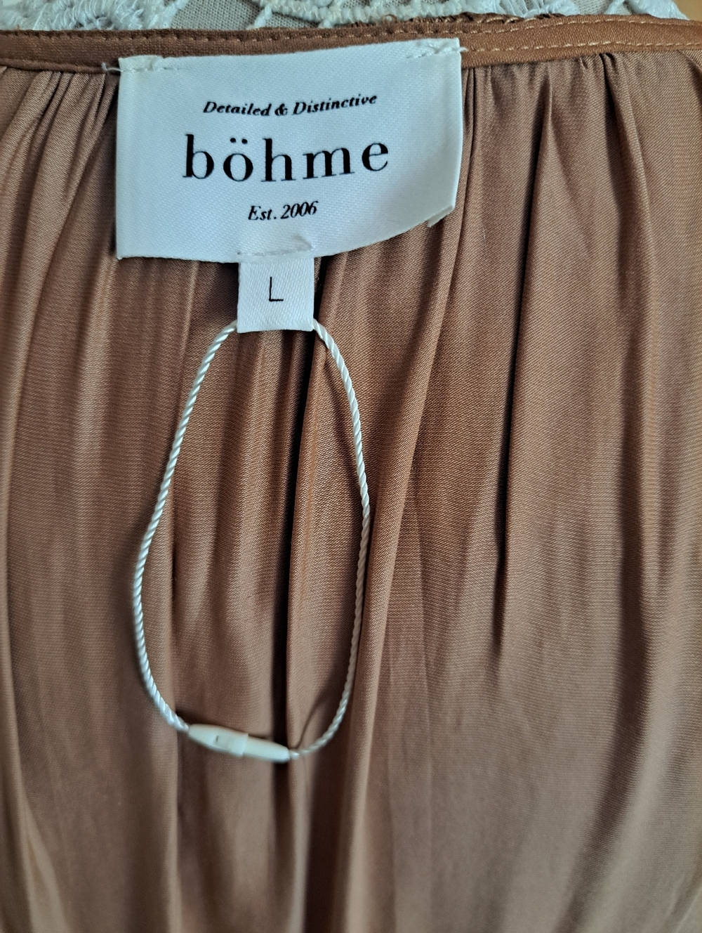 Willa Ruffle V-Neck Maxi Dress in Camel. - Picture 7 of 13